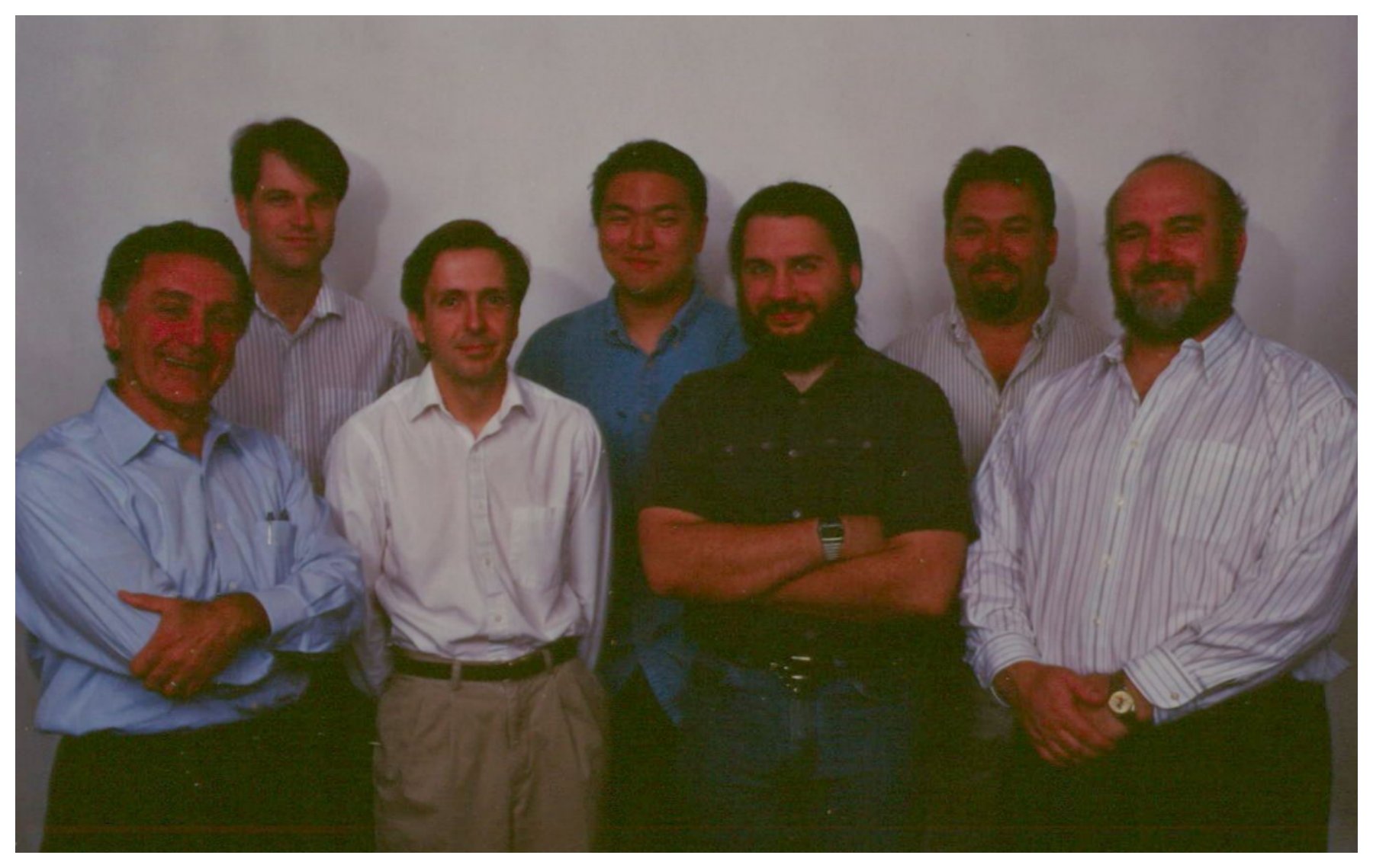 The founding team of Cyra Technologies, photographed in 1998.