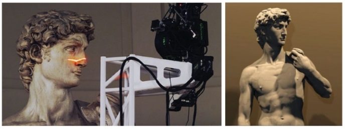Scanning Michelangelo's David, Stanford Digital Michelangelo Project, 1998–1999.